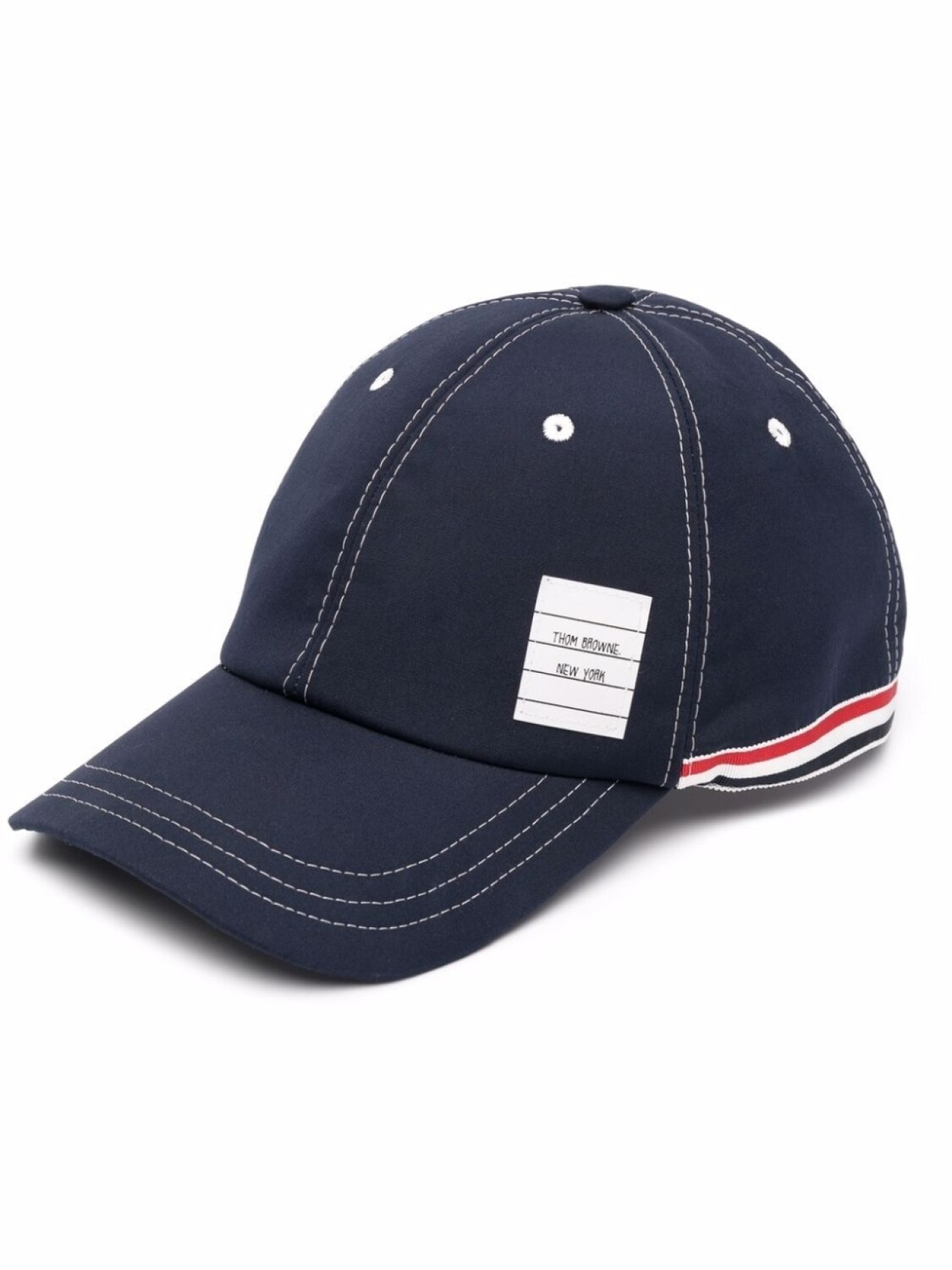 

Thom Browne бейсболка с полосками 4-Bar, синий
