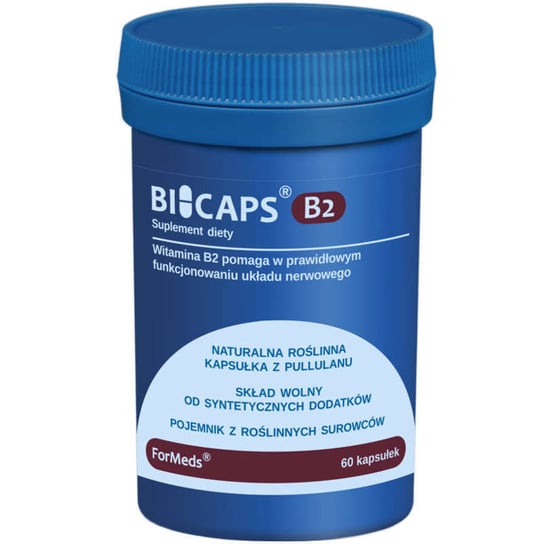 BICAPS Витамин B2 Рибофлавин 40 мг 60 капсул Formeds nutricost витамин b2 рибофлавин 100 мг 120 капсул