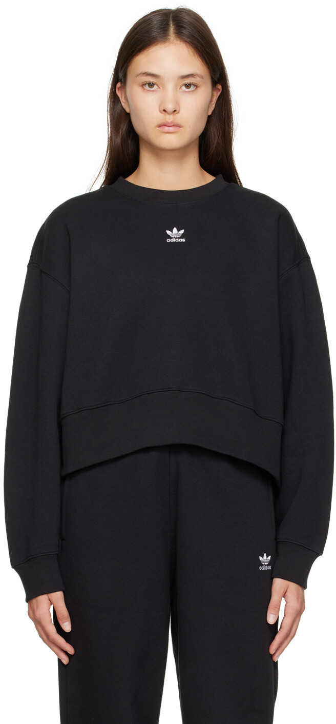 

Черный свитшот adidas Originals Adicolor Essentials