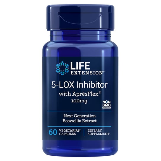 Life Extension, Ингибитор 5-LOX с AprèsFlex - 60 капсул ингибитор 5 lox с apresflex 100 мг 60 капсул life extension