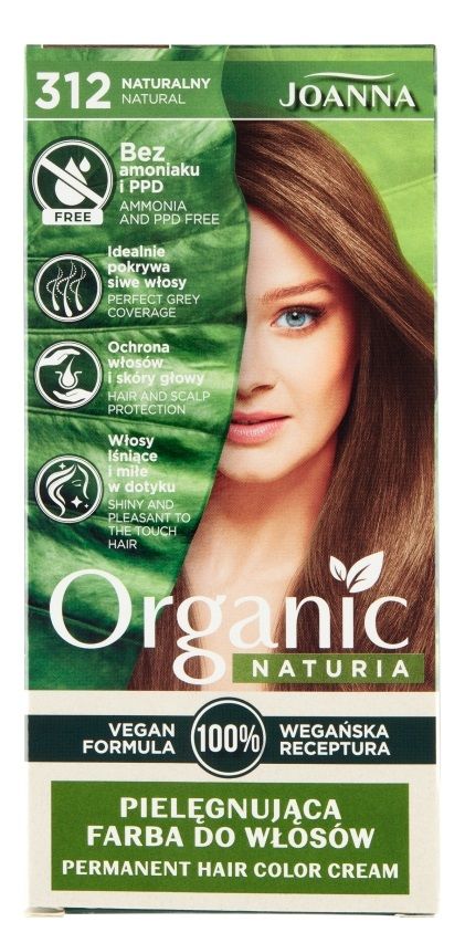 цена Joanna Naturia Organic Vegan Naturalny 312 краска для волос, 1 шт.