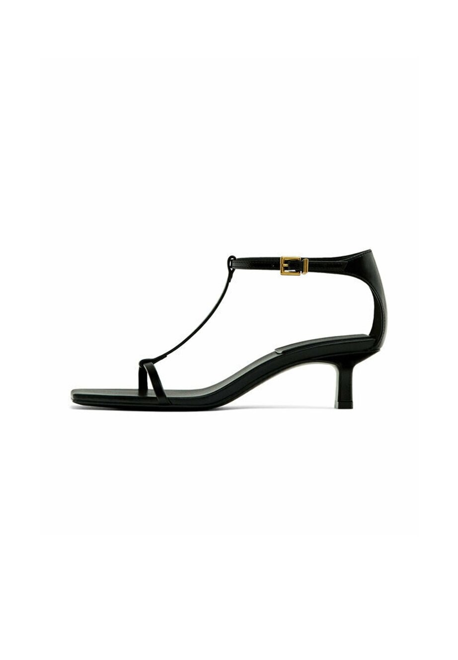 

Сандалии с ремешками STRAPPY Massimo Dutti, цвет black