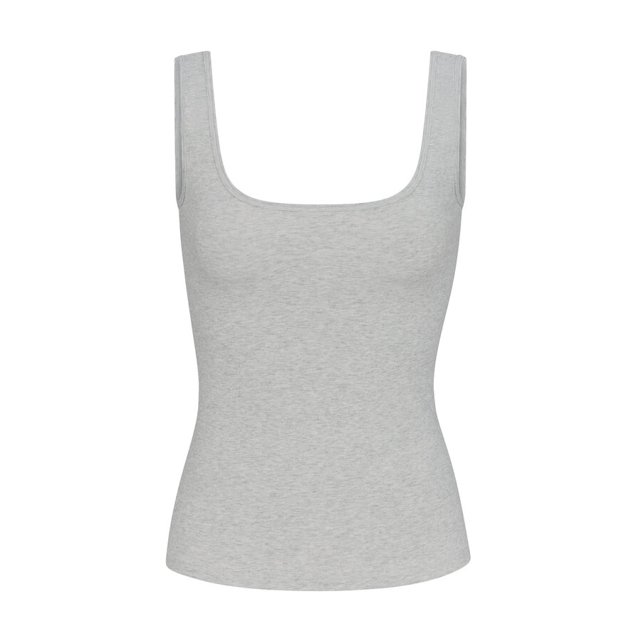 

Топ SKIMS Cotton Jersey, цвет Light Heather Grey