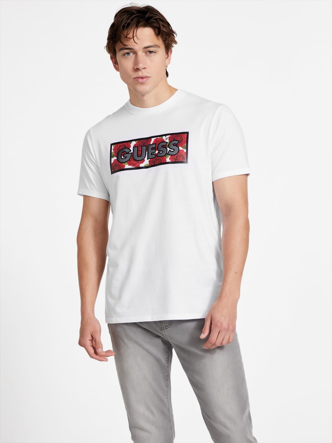 

Футболка с логотипом Eco Slomer Guess Factory, цвет Pure White