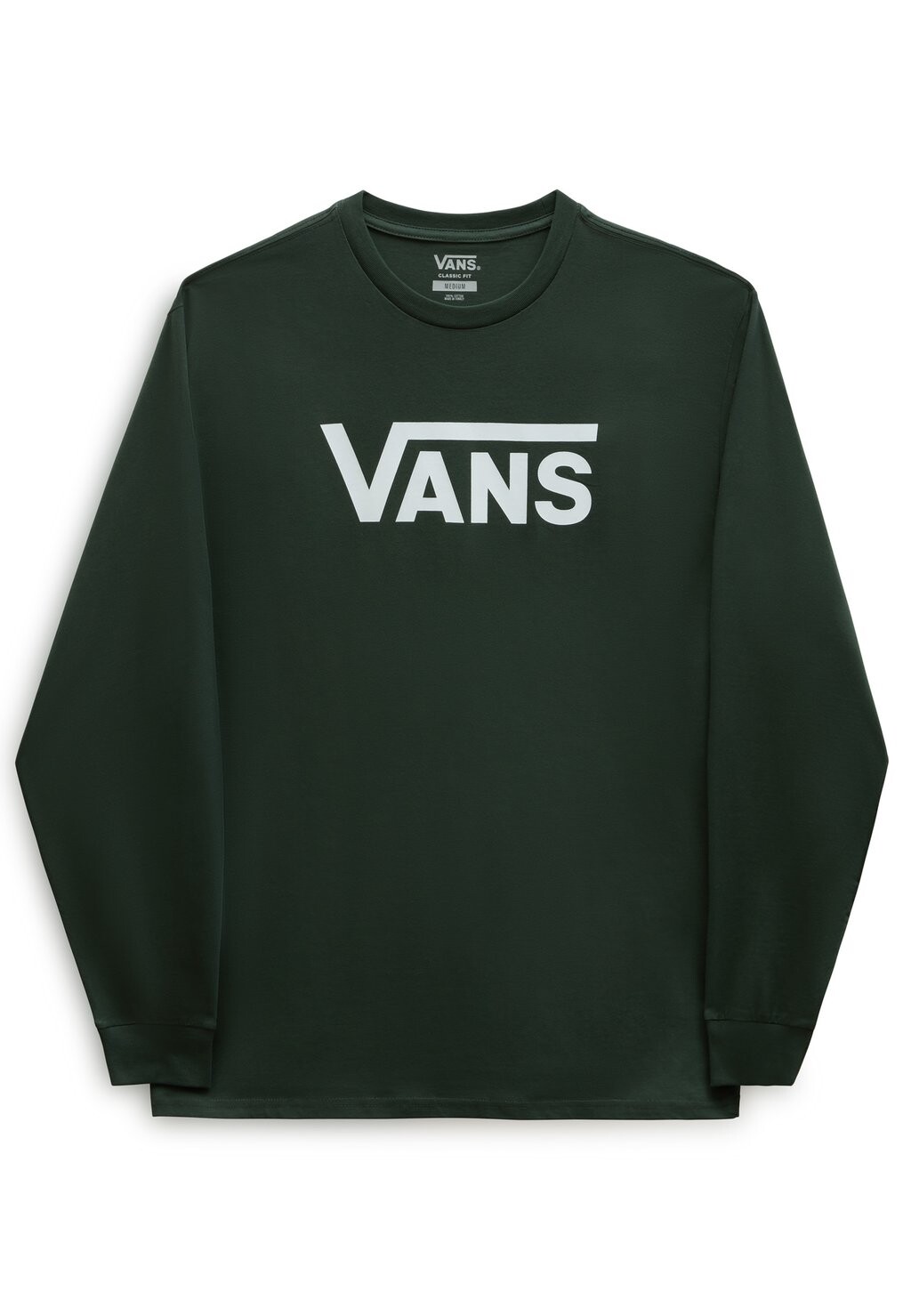 

Футболка с длинным рукавом Classic Vans, цвет deep forest white