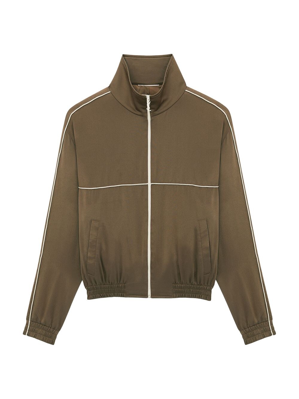 

Жакет Teddy из креп-сатина Saint Laurent, зеленый