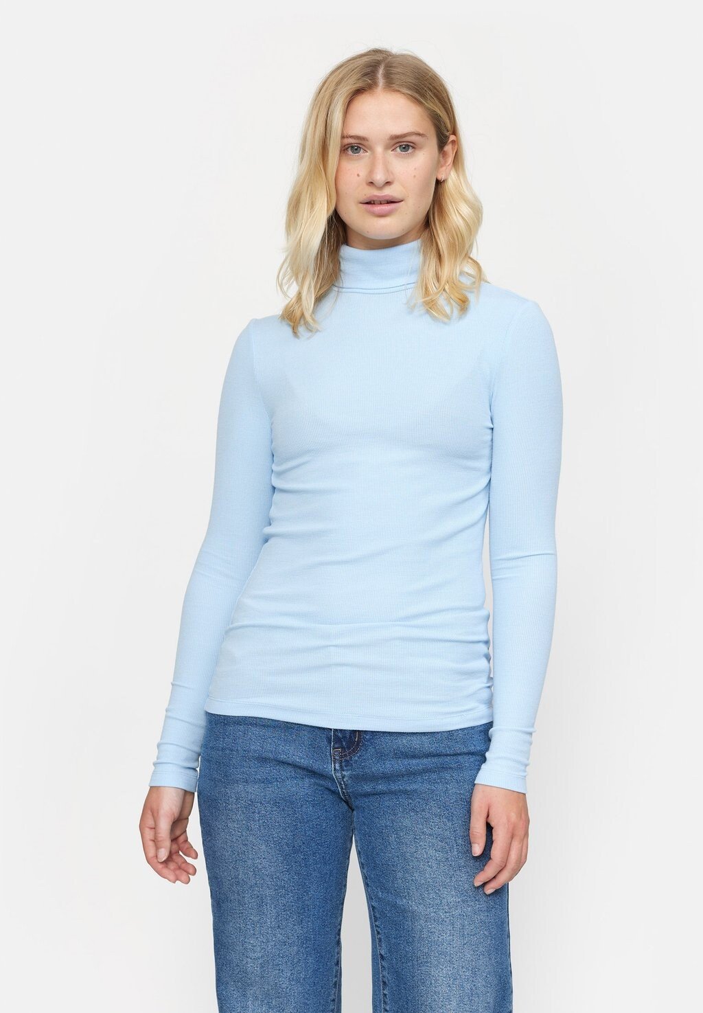 

Свитшот Soft Rebels FENJA ROLLNECK, цвет windsurfer