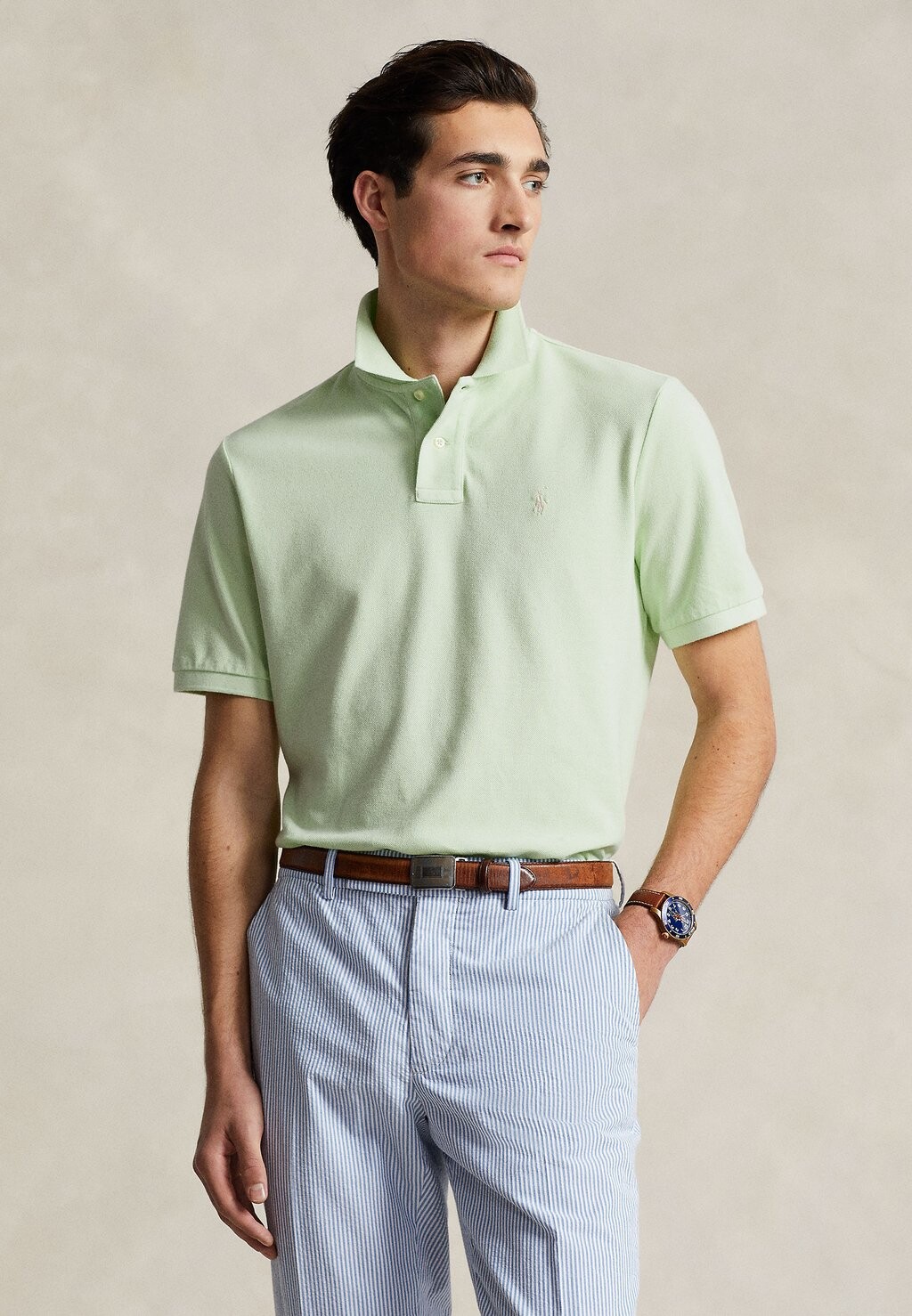 

Рубашка-поло SHORT SLEEVE Polo Ralph Lauren, цвет leaf