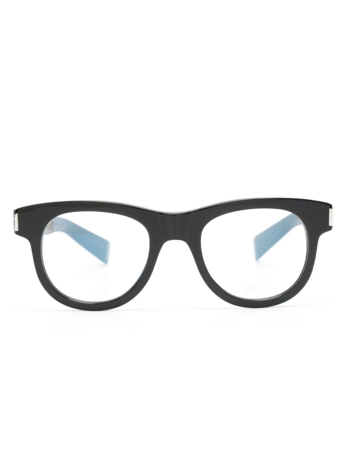 

Saint Laurent Eyewear очки в круглой оправе с логотипом, черный