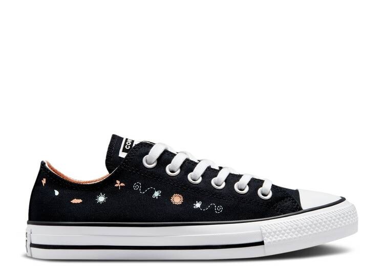 

Кроссовки Converse CHUCK TAYLOR ALL STAR LOW 'FLORAL EMBROIDERY', черный