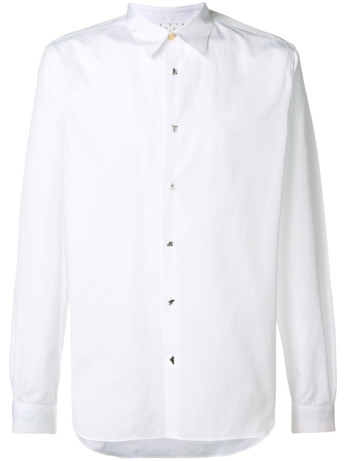 

Paul Smith charm button long sleeve shirt, белый