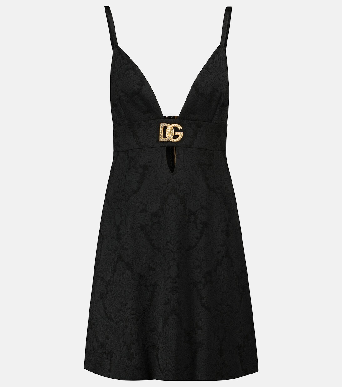 

Жаккардовое мини-платье DG DOLCE&GABBANA, черный