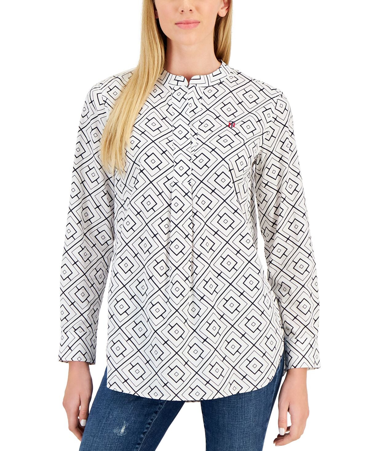 

Женская хлопковая туника с геометрическим принтом Maze Tommy Hilfiger