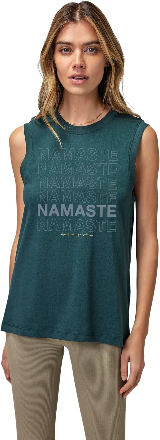 

Топ Namaste Irina Muscle Tank Spiritual Gangster, цвет Deep Forest