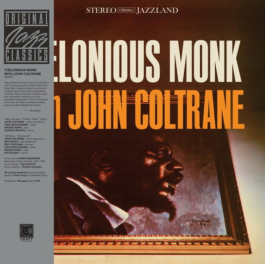 Виниловая пластинка Monk Thelonious - Thelonious Monk With John Coltrane компакт диски riverside records thelonious monk thelonious himself cd