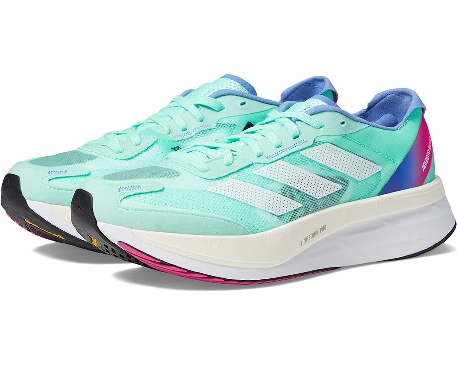 

Кроссовки Adidas Adizero Boston 11, цвет Pulse Mint/White/Crystal White