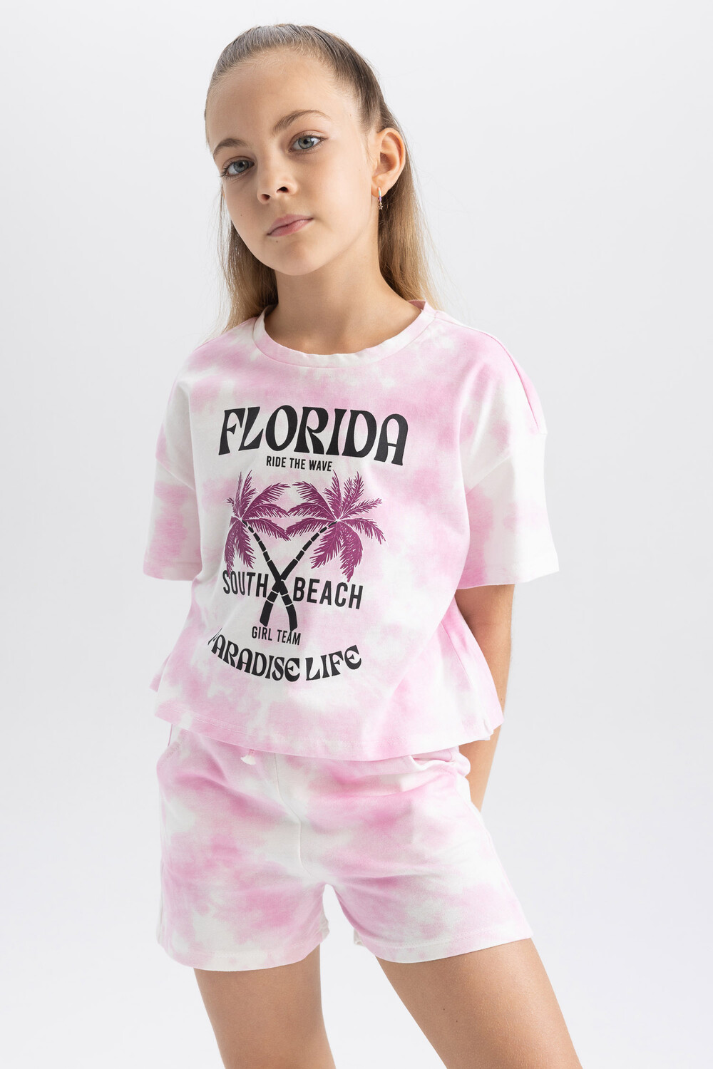

Футболка DeFacto CROPPED FIT, розовый