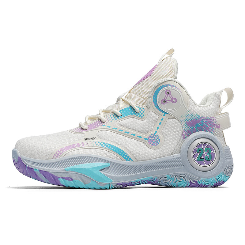 

Баскетбольные кроссовки Basketball Shoes Unisex High-Top Musnodo, цвет Mandarin Duck Leather Surface 885