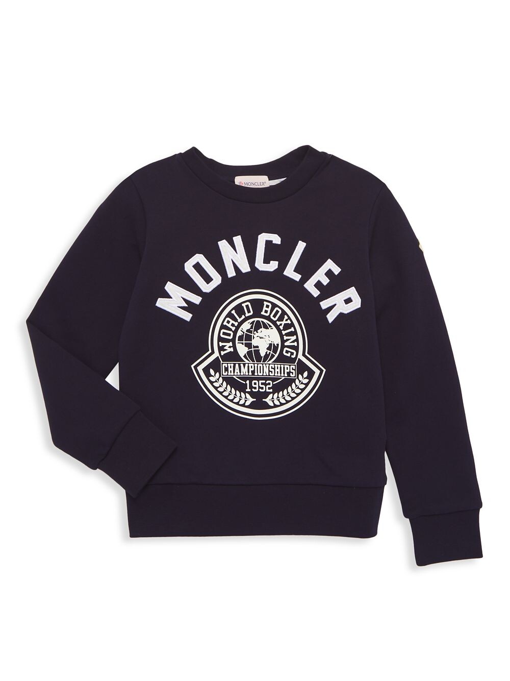 

Толстовка с круглым вырезом для бокса Little Boy's & Boy's World Moncler, нави