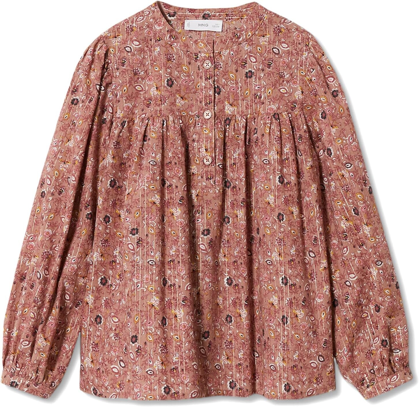 

Блуза MANGO Kids Blouse Cereza, цвет Green Geranium