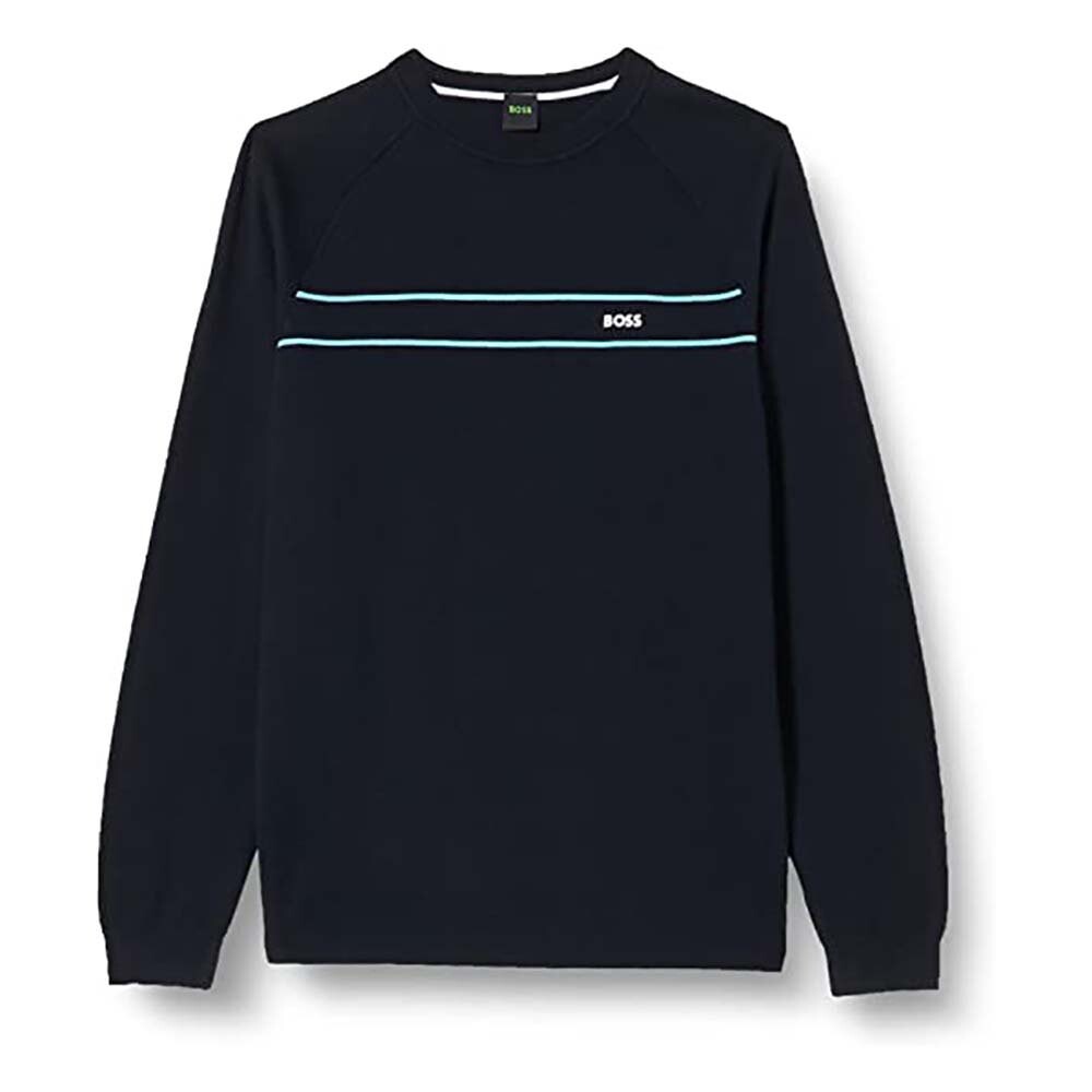 

Свитер BOSS Righam 10249783 Crew Neck, синий