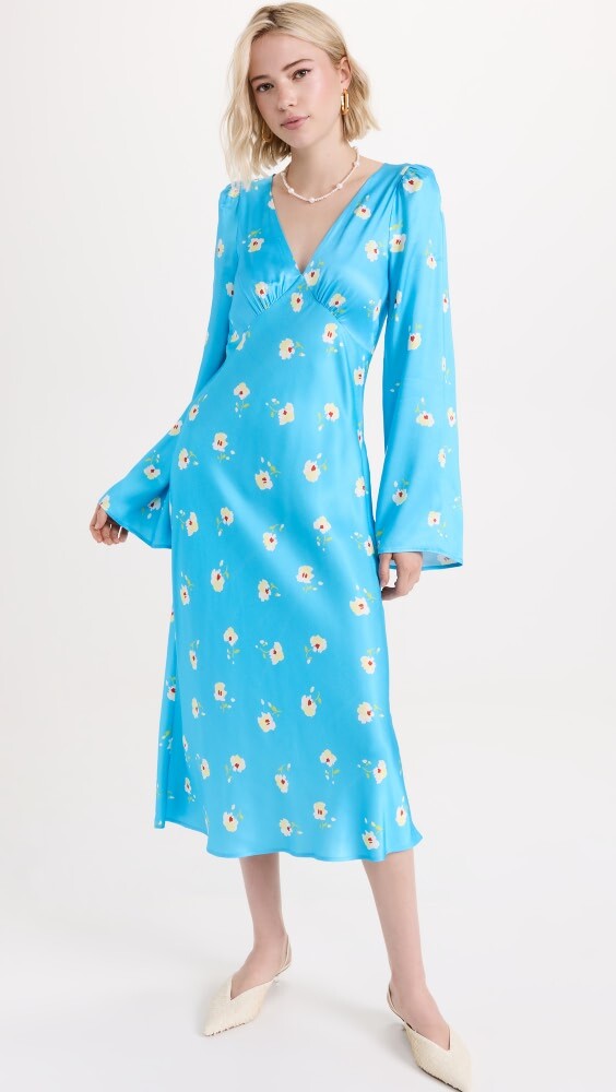 

Платье KITRI Libby Blue Pansy Print, синий