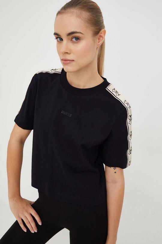 

Футболка из хлопка Guess, черный