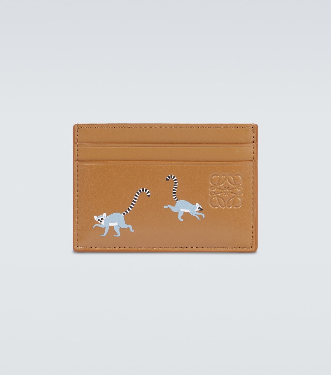 

Кожаный визитница x suna fujita lemur Loewe, коричневый