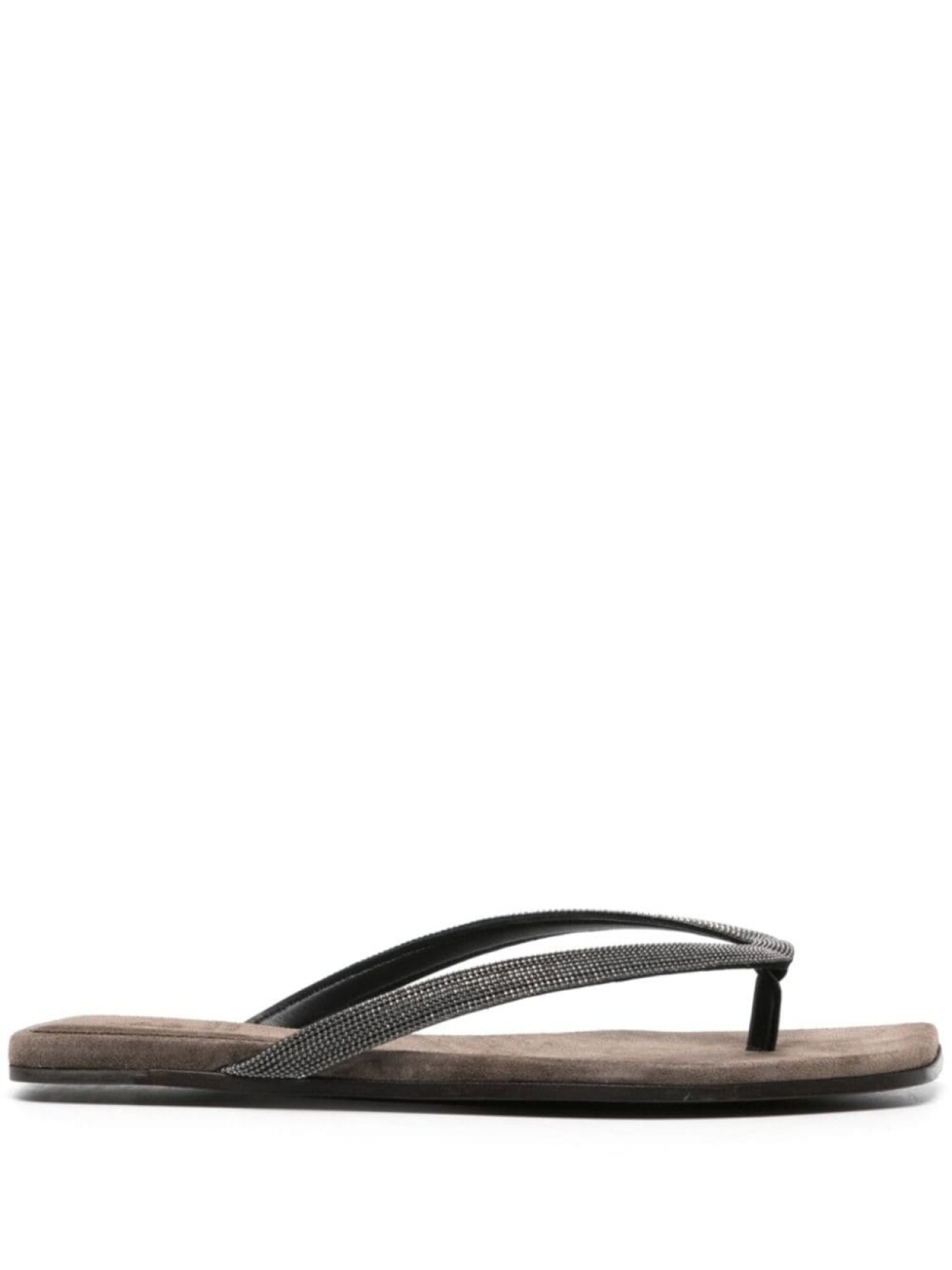 

Brunello Cucinelli шлепанцы Precious, черный