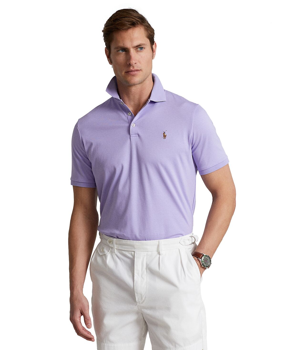 

Мужская рубашка-поло классического кроя из мягкого хлопка Polo Ralph Lauren
