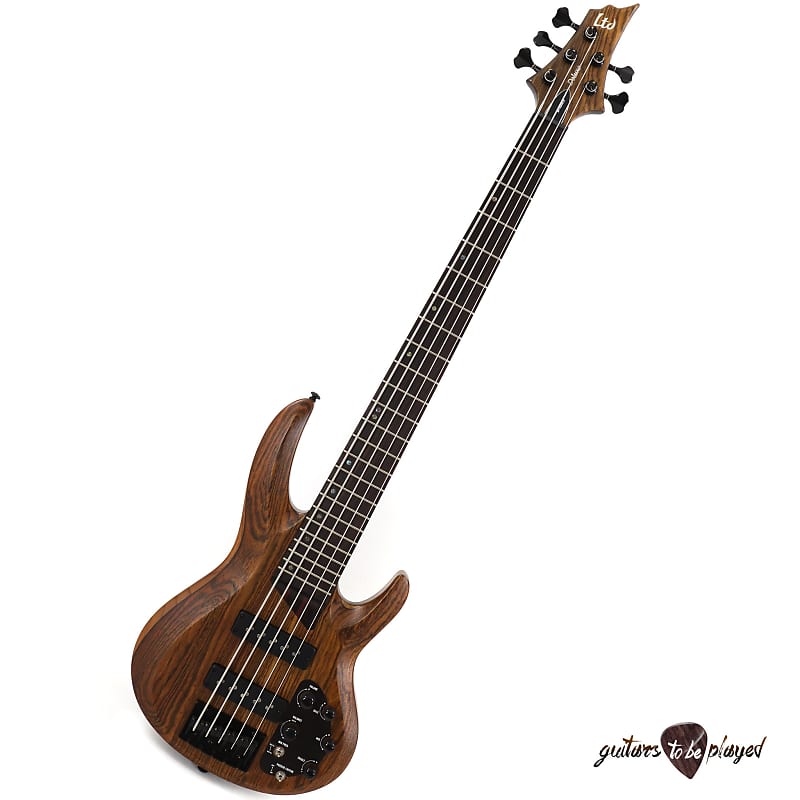 Басс гитара ESP LTD B-1005 Swamp Ash/Bocote 5-String Electric Bass – Natural Satin