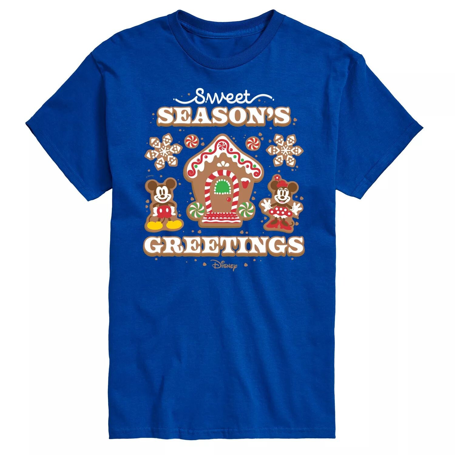 

Футболка с рисунком 's Big & Tall Sweet Seasons Greetings Disney, синий