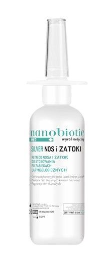 цена Назальный спрей Nanobiotic Med Silver Nos i Zatoki, 30 мл