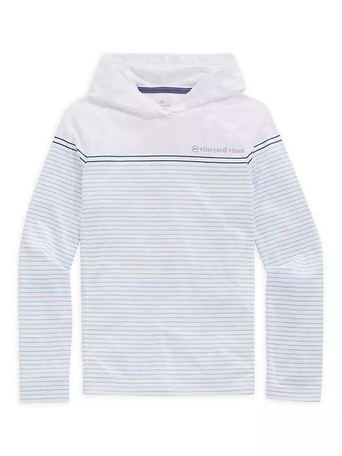 

Полосатая толстовка Sankaty для маленьких мальчиков и мальчиков Vineyard Vines, цвет stripe ocean breeze