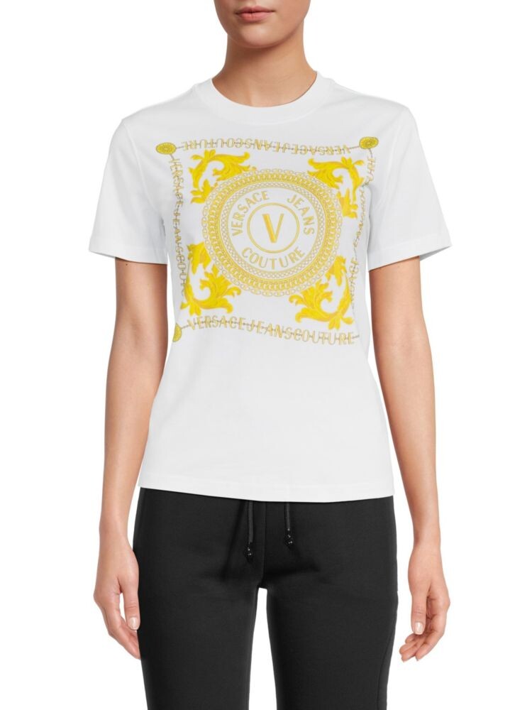 

Футболка с логотипом Versace, цвет White Gold