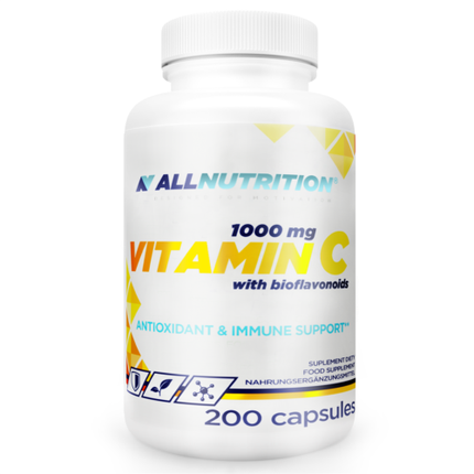 Витамин С с биофлавоноидами 200-1000 капсул для поддержки иммунитета Allnutrition