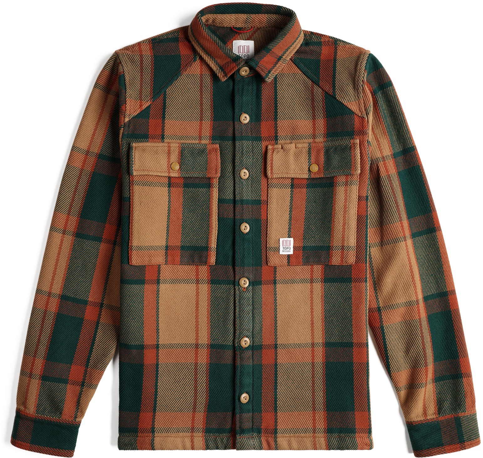 цена Куртка-рубашка Mountain - Мужская Topo Designs, хаки