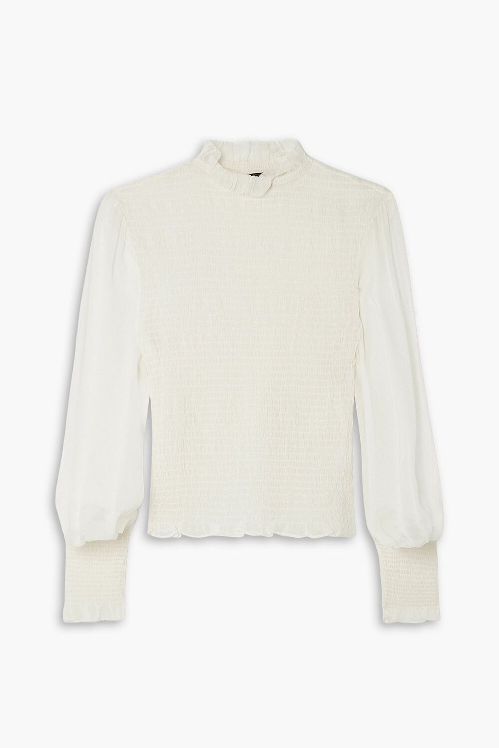 

Шифоновая блузка Kayden со сборками RAG & BONE, экру