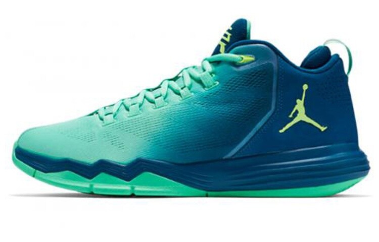 

Баскетбольные кроссовки CP3 9 мужские низкие синие/зеленые Jordan
