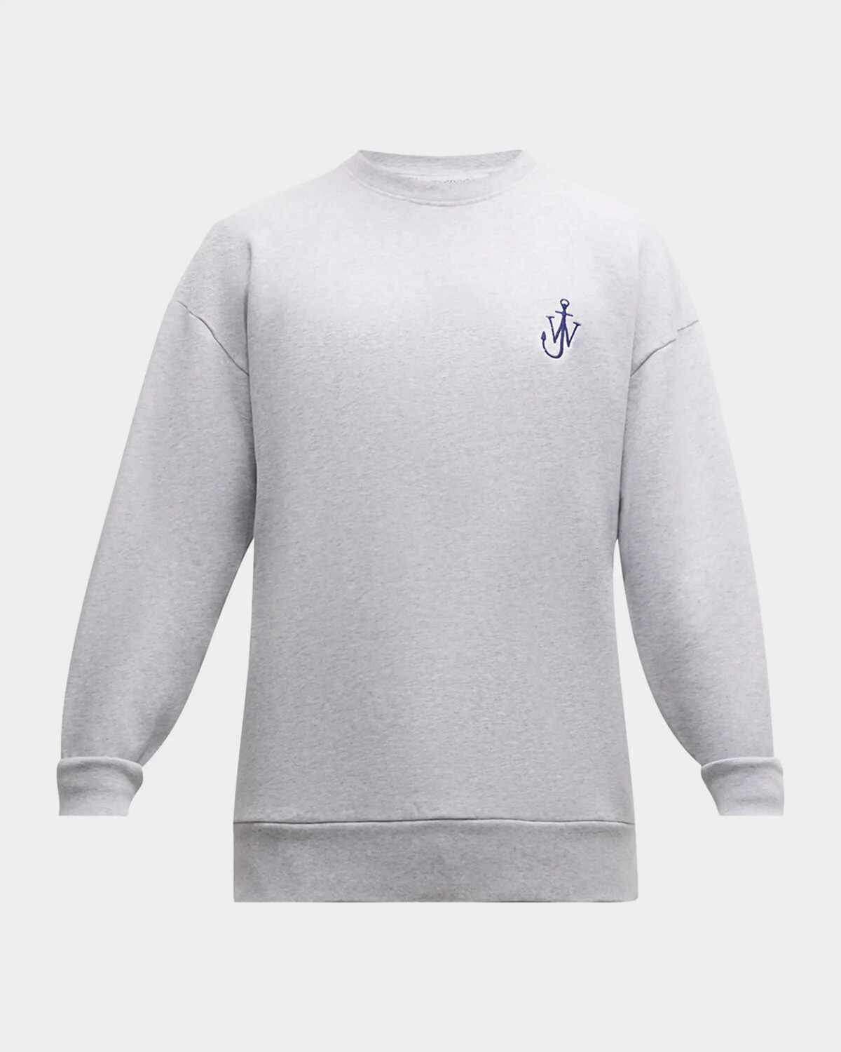 

Мужской свитшот Anchor с принтом на спине Jw Anderson, цвет Light Grey Melange