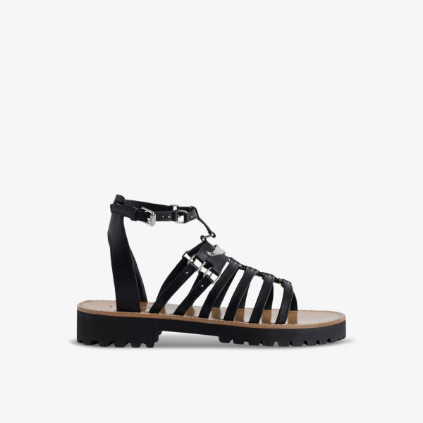 

Кожаные сандалии Joe с заклепками Zadig&Voltaire, цвет noir