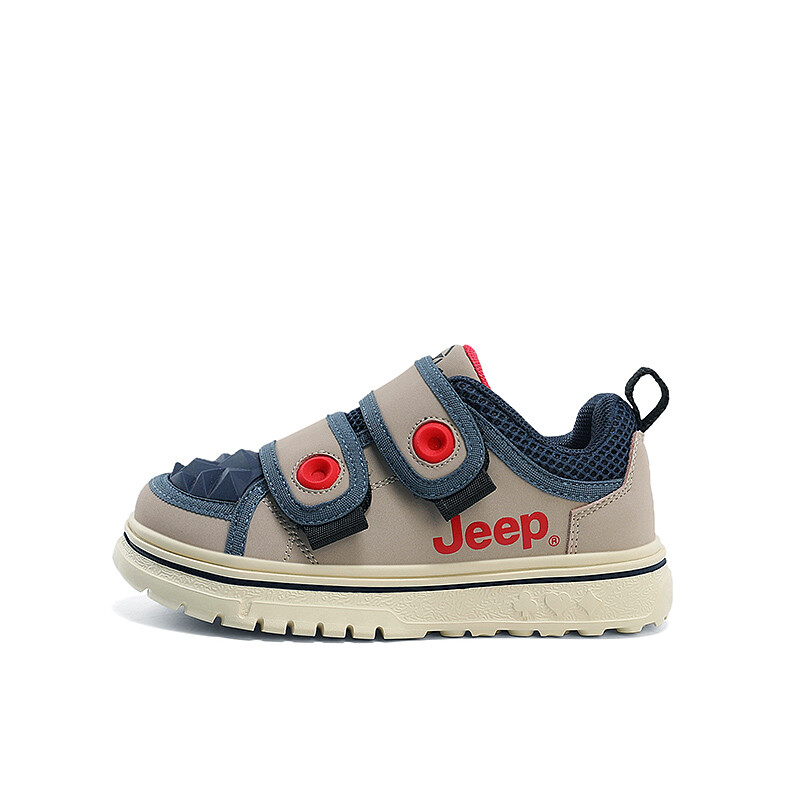

Детские кроссовки для скейтбординга Kids Low-top бежевые Jeep, серый/темно-синий