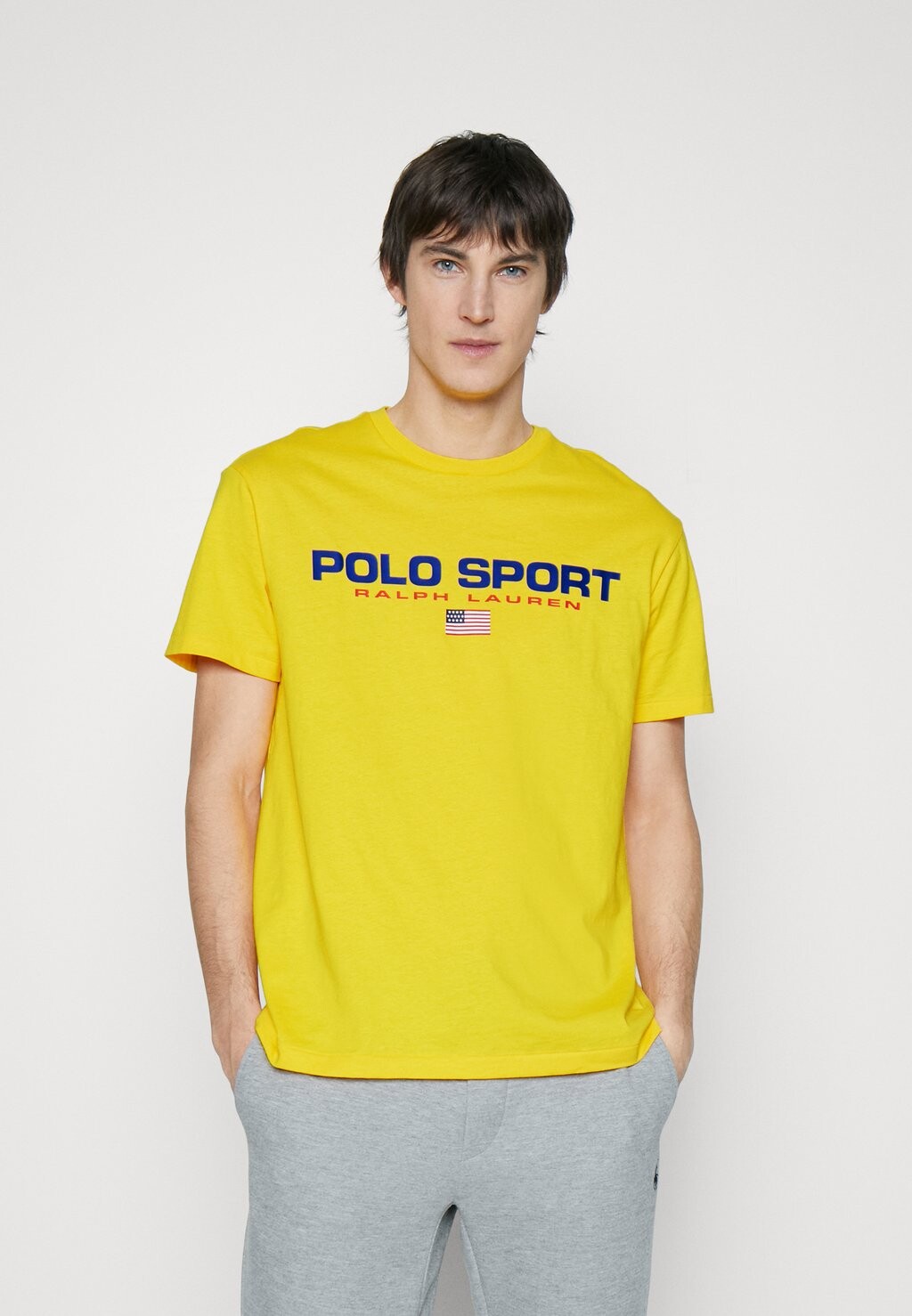 

Футболка с принтом Polo Ralph Lauren, желтый