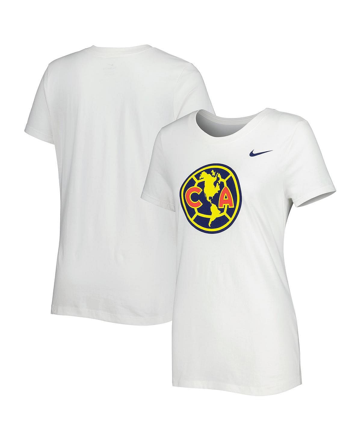 цена Женская белая футболка Club America Club Crest Nike, белый