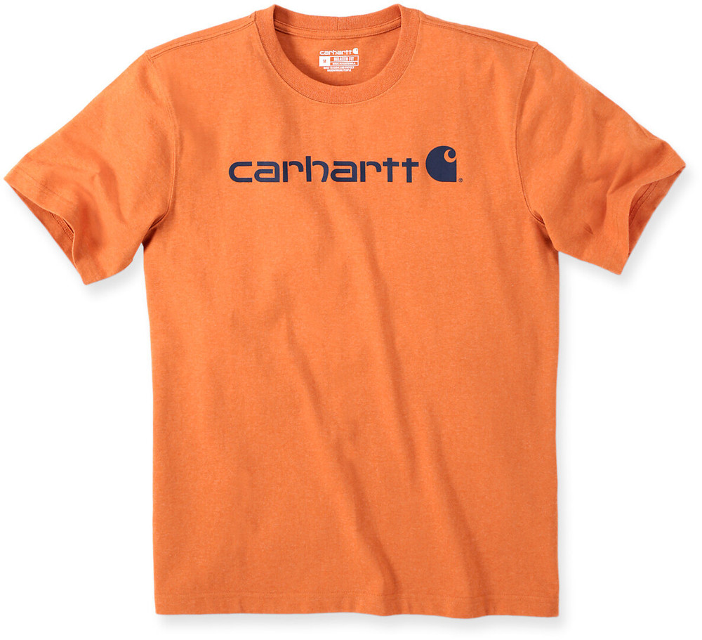 цена Футболка с коротким рукавом и рабочей одеждой с логотипом Core для Европы, Ближнего Востока и Африки Carhartt, апельсин