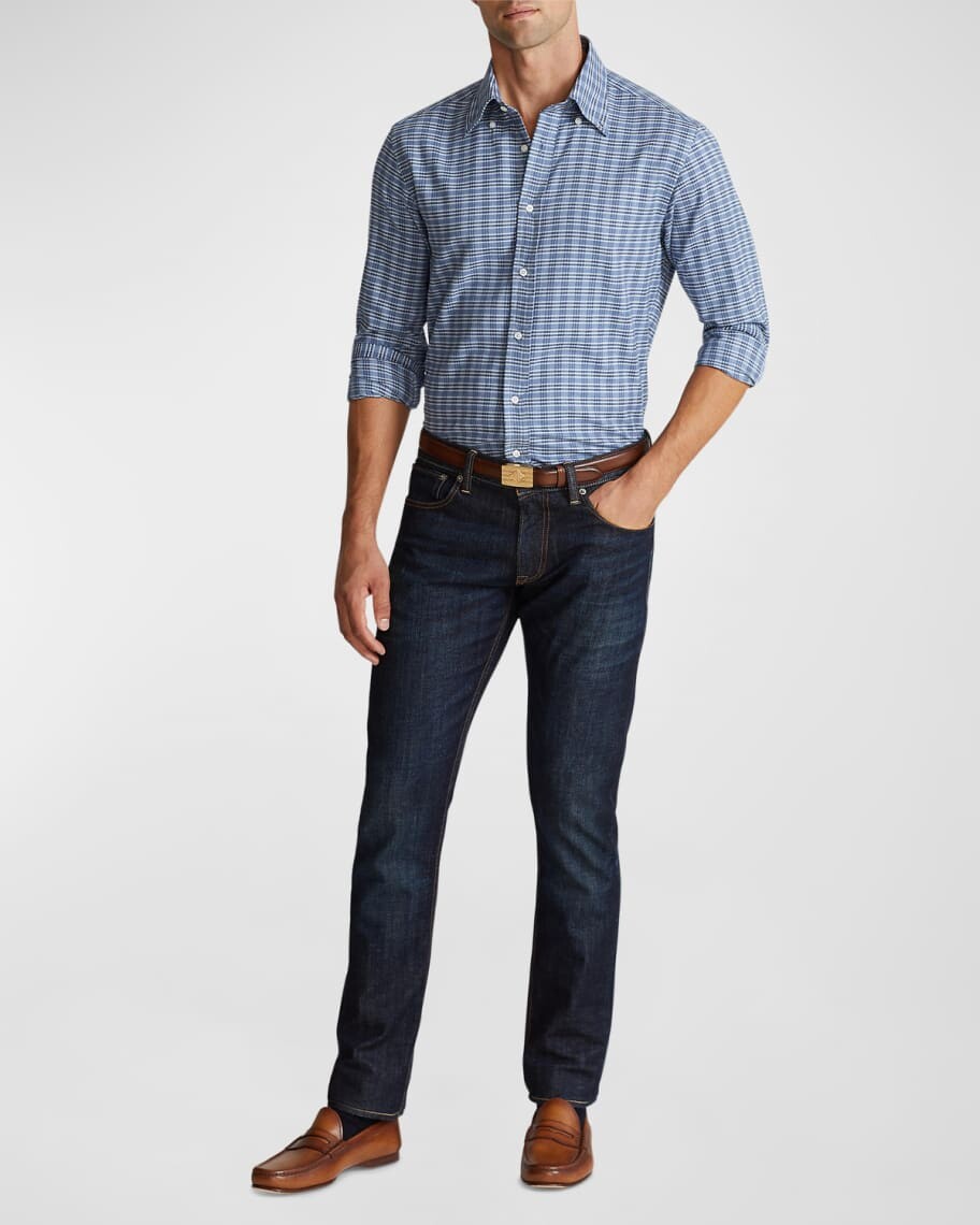 

Мужская спортивная рубашка Cameron в клетку Ralph Lauren Purple Label