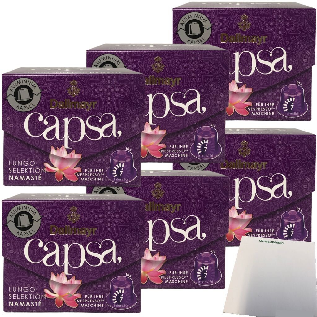 

Dallmayr Capsa Lungo Selection Namaste 60 капсул (упаковка 6x56 г) + блок Usy