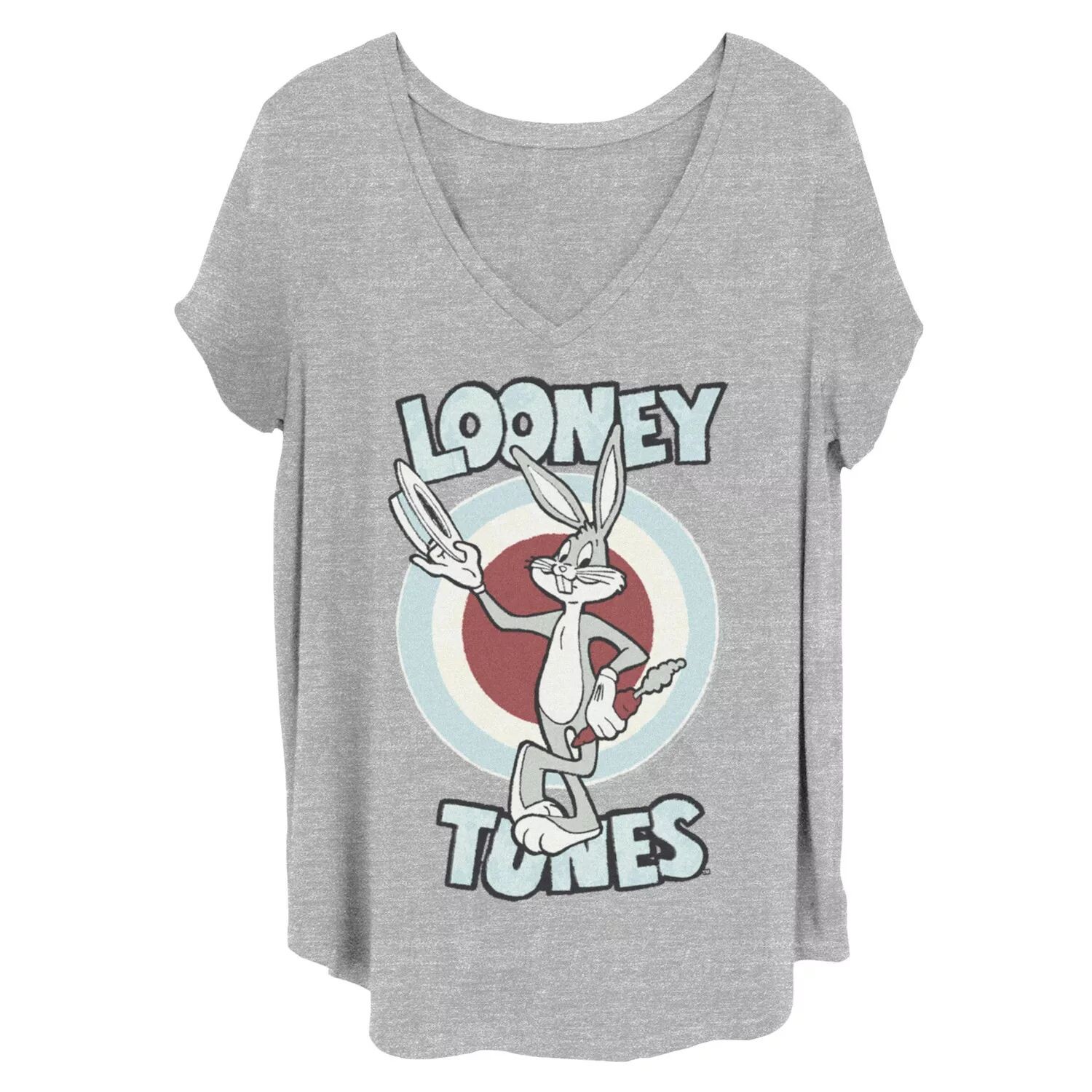 

Винтажная футболка с плакатом для подростков больших размеров Looney Tunes Bugs Bunny Licensed Character