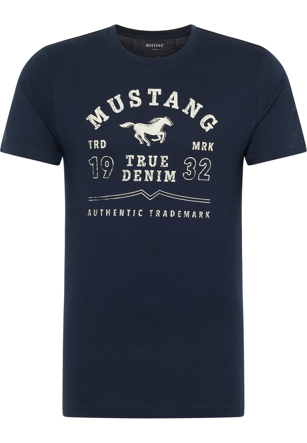 

Футболка с принтом Mustang, светло-синий
