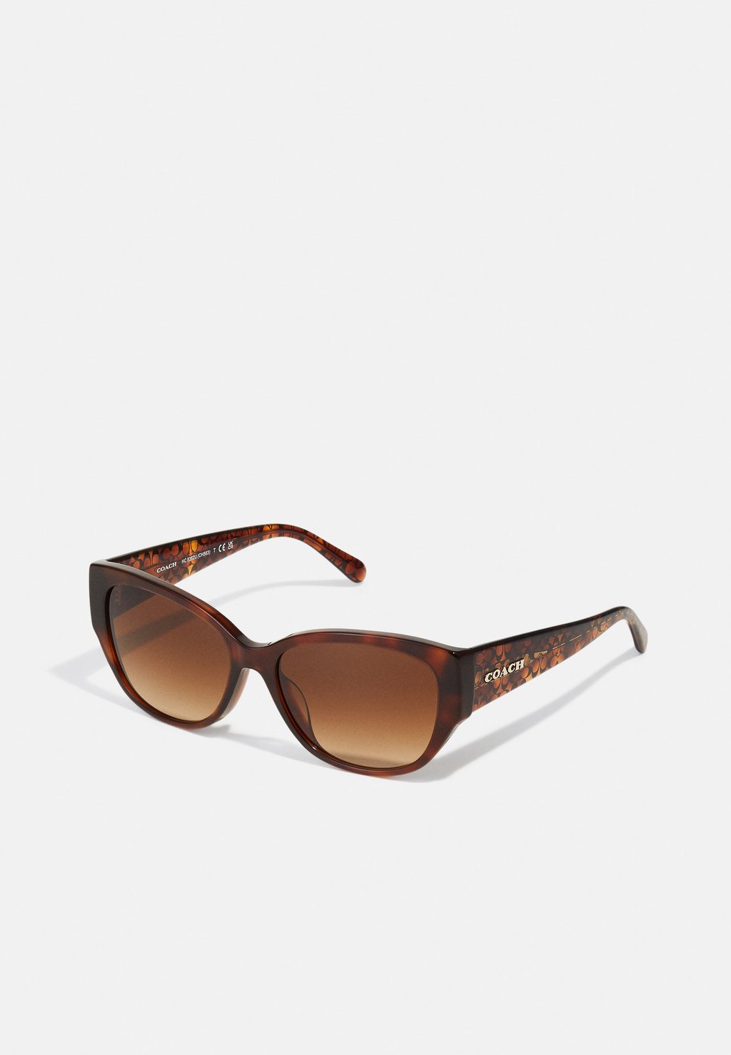 Солнцезащитные очки Coach, карамельно-черепаховый